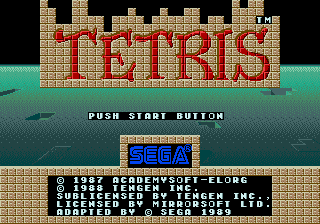 Tetris Sega Genesis
