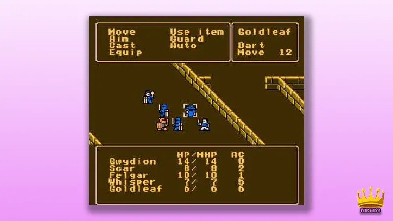 Best-NES-RPGs Pool of Radiance (1992) Gameplay