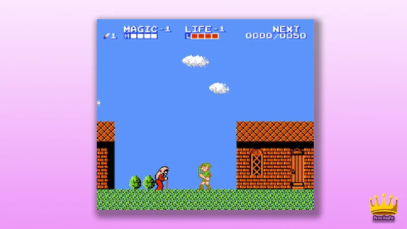 Best-NES-RPGs The Legend of Zelda II (1988) Gameplay