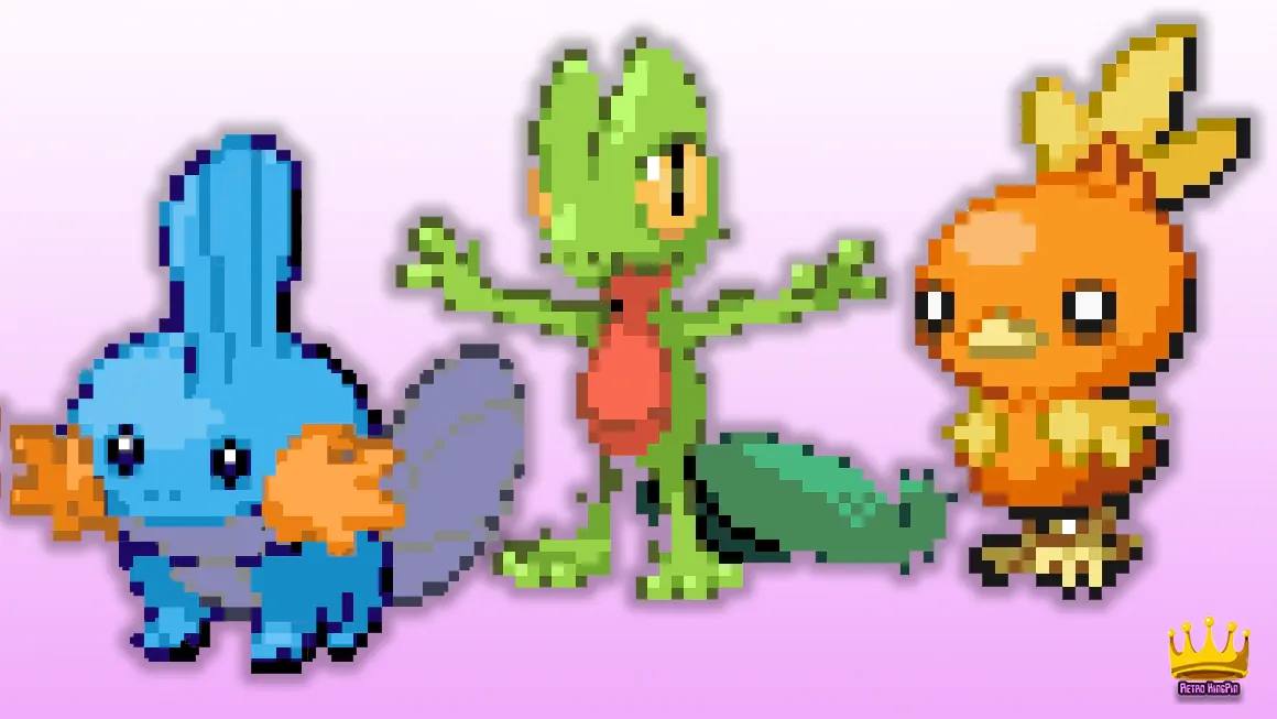 Pokemon Gen 3 Starters: Treecko, Torchic, Mudkip