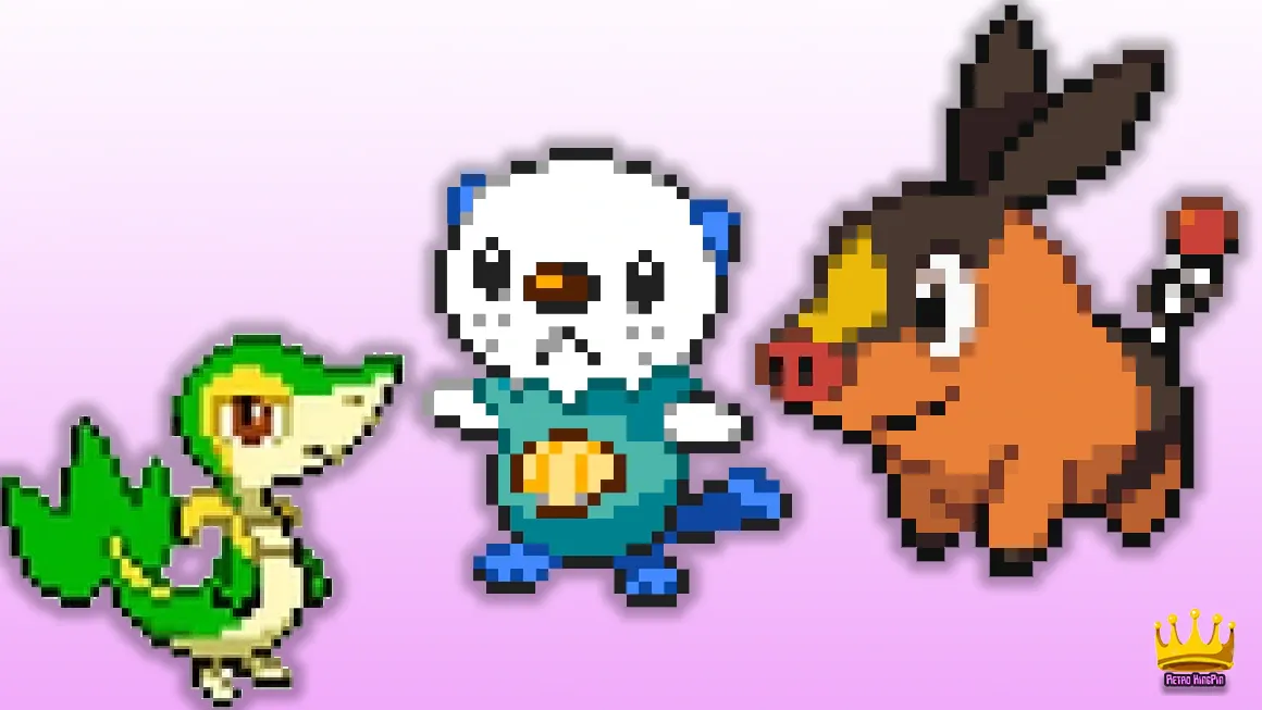 Pokemon Gen 5 Starters: Snivy, Tepig, Oshawott