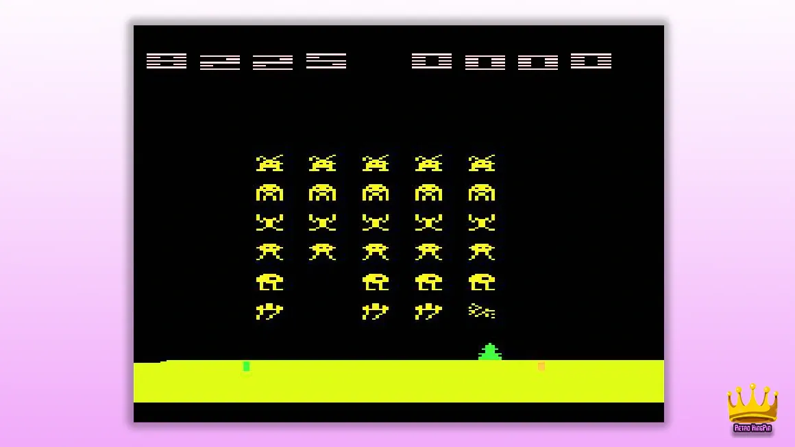 Best Retro Games of All Time Space Invaders (Atari) gameplay
