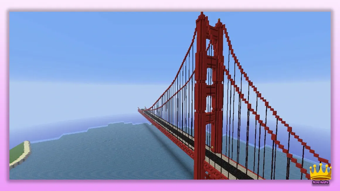 minecraft Golden Gate Bridge