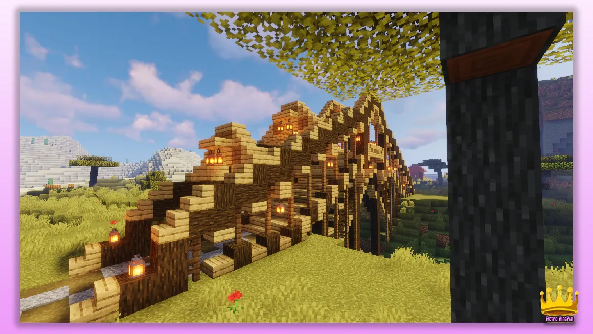 Minecraft Simple Wooden Bridge