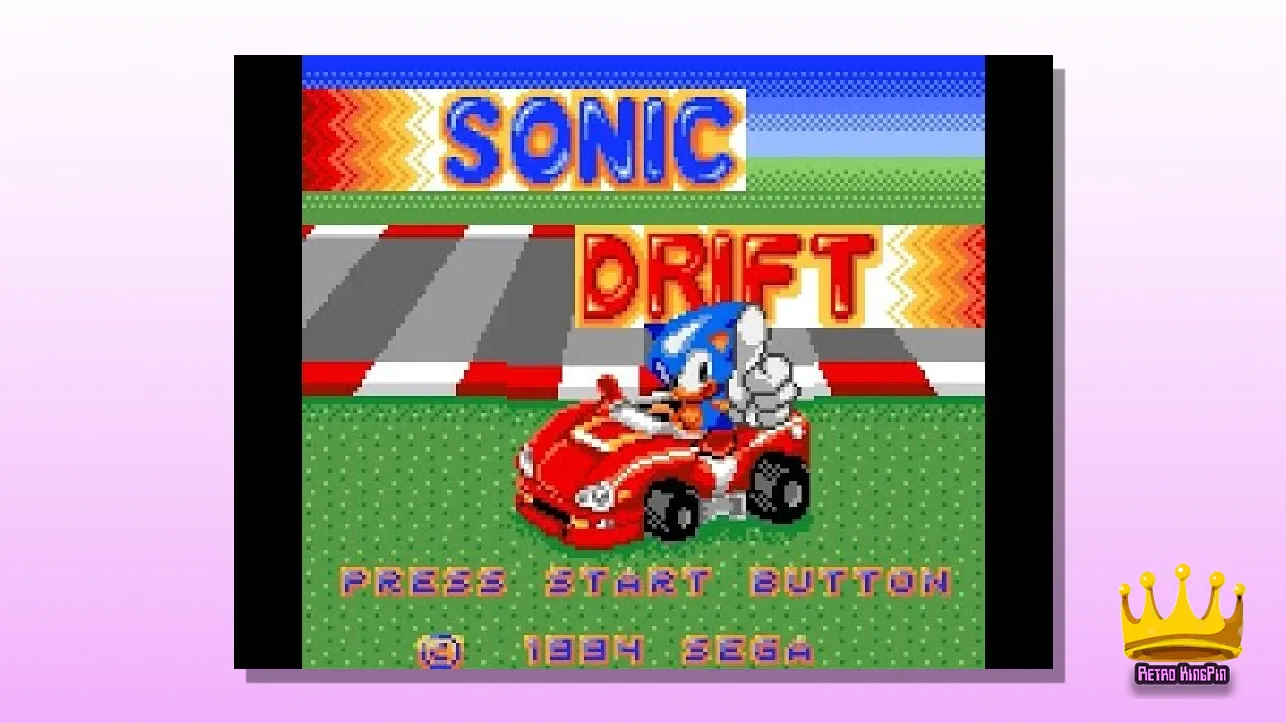 Best Sega Game Gear Games Sonic Drift2
