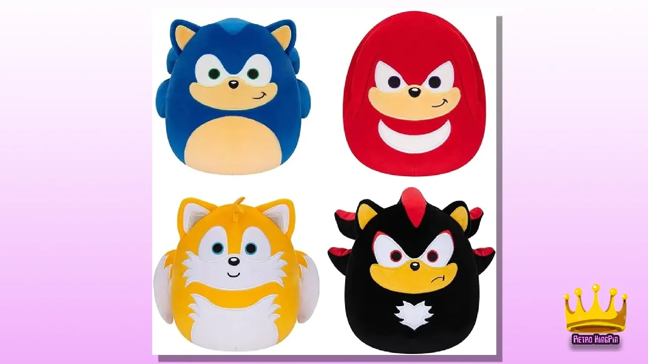 Best Sonic Toys Squishmallows Kellytoy SEGA Sonic, Knuckles, Tails, Shadow Plush Toy