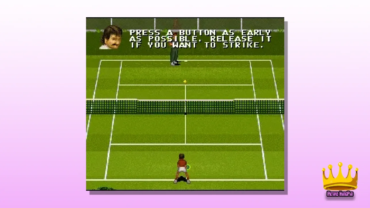 SNES Tennis Games Jimmy Connors Pro Tennis Tour